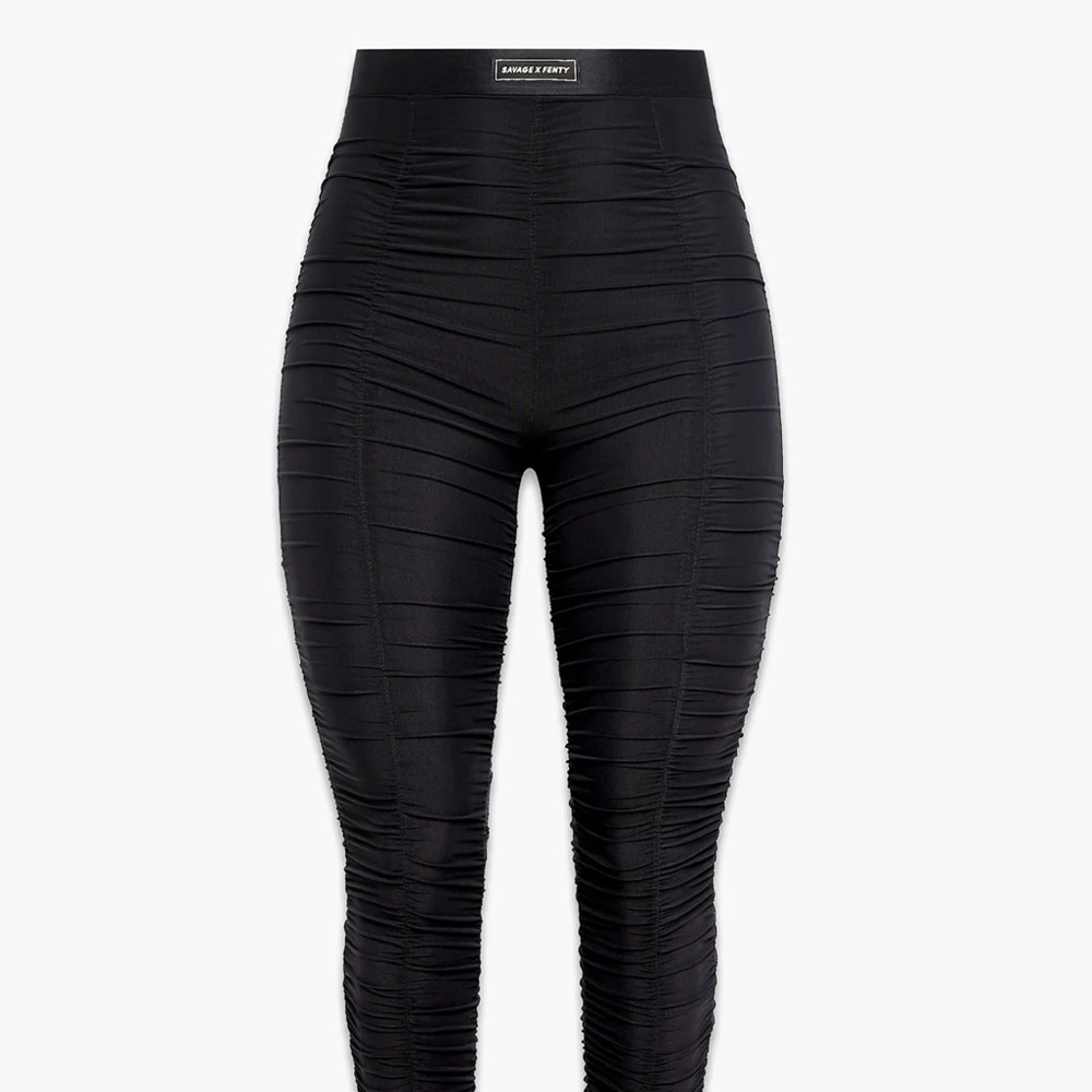 NWT SAVAGE X FENTY RUCHE HOUR HIGH-WAIST MESH LEGGING - Picture 8 of 12